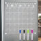 Acrylic Calendar for Fridge 12"x 12" Magnetic Calendar for Refrigerator Dry Erase Board Calendar White Board for Fridge with 4 Markers......