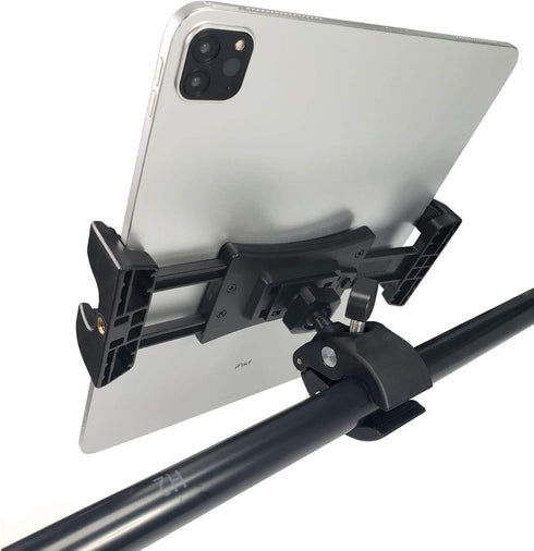 Microphone Music Stand Tablet Smartphone Holder Mount Heavy Duty 360 Degree Swivel Clamp Compatible with 3.5 to 13.5in Phone Tablets, iPad Pro 12....