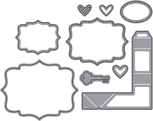 KB Riley Karen Burniston Katherine Label Pop-Up Die Set 1011...