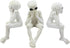 Ebros Glow in The Dark See Hear Speak No Evil Alien Shelf Sitters Set of 3 Extra Terrestrial Creatures Alien Figurines...