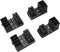 ZYAMY 4pcs PCIe 8 Pin 6 Pin U Turn 180 Degree Angle Connector Power Adapter Board for Desktop Graphics Card Black (Four Styles)...