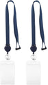 Retractable Badge Holder with Lanyard Retractable Breakaway Safety Lanyard with id Badge Holders Vertical Retractable id Badge with Clip Reel for ...
