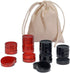 WE Games Checkers Pieces Only, Wooden Checker Board Game Pieces, 24 Red and Black Stackable Player Pieces with a Drawstring Storage Bag, 1.5 Inch ...