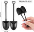 DIYASY 100 Pcs Mini Shovel Spoons, Plastic Shovel Spoon for Desserts Halloween Disposable Tiny Shovel Birthday Party Favors Construction Baking Su...