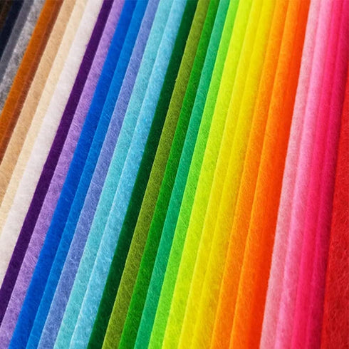 40 pcs Craft Felt Fabric Sheets 8x12 inches Assorted Color Craft Squares Nonwoven 1mm Thick...