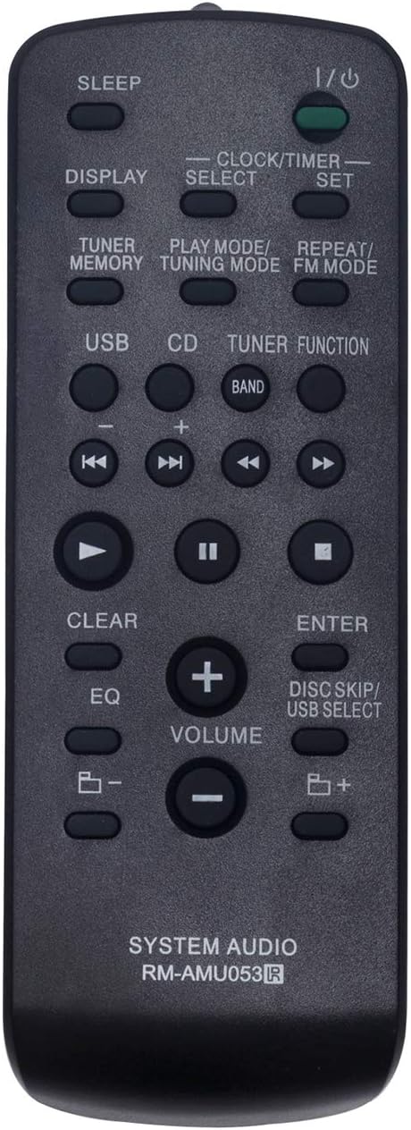 RM-AMU053 Replace Remote Control fit for Sony Mini Hi-Fi Component System Audio Stereo HCD-GTR33 HCD-GTR55 HCD-GTR555 HCD-GTR7 HCD-GTR8 HCD-GTR88 ...