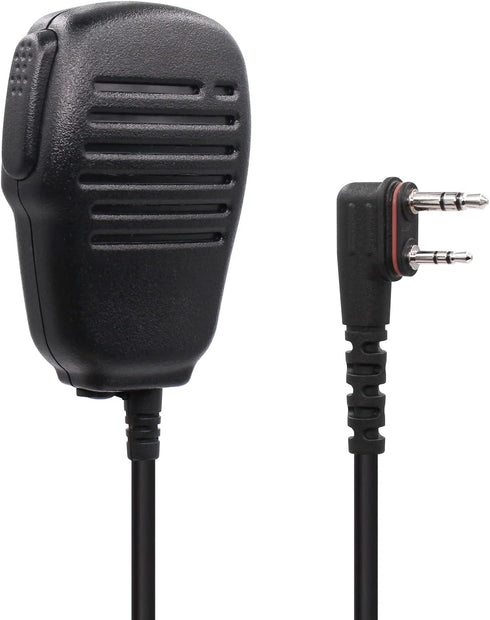 Hm-186ls Small Speaker Microphone Compatible for icom ID-31A ID-51A ID-52A IP100H IP501H radios with Right angle 2-pin connecto and Revolving Swiv...