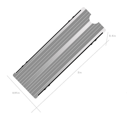 SGTKJSJS M.2 Heatsink Cooler 2280 SSD Double-Sided Heat Sink with Thermal Silicone pad for PS5/PC PCIE NVME M2 SSD (Silver)...