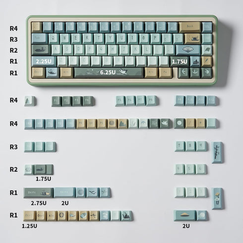 Sumgsn Keycaps 131 Keys Cherry Profile PBT Dye Sub Keycaps Set Fit for 60% 65% 75% 95% Mechanical Keyboard Cherrry Mx Switches...