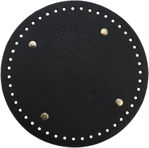 Pufguy DIY Leather Bag Black Leather Bag Bottom Handbag Base Bag Bottom Crochet Bag Bottom for DIY Shoulder Bags Handbag and Make Purse...