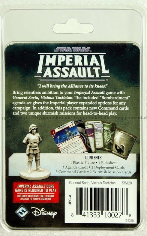 Star Wars Imperial Assault Board Game General Sorin VILLAIN PACK - Epic Sci-Fi Miniatures Strategy Game for Kids and Adults, Ages 14+, 1-5 Players...