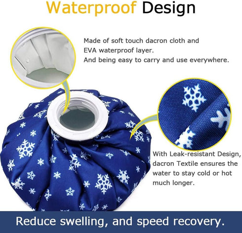 Ice Pack for Fast Pain Relief - 2 Pack Reusable Hot Cold Bag, Versatile Therapy for Injuries, Headaches, and More...