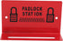 Lockout Tagout Station, Padlock Station 4.7in Length 0.4in Width Alloy Steel Holds up to 8 Lockout Locks, Lockout Tagout Locks Station for Machine...