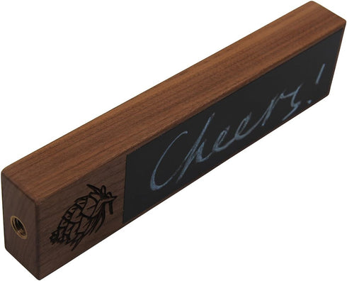 Engraved Beer Tap Handle with Chalkboard, 8"X 2", Square Beer Tap Handle Made from Walnut wood, Unique beer gift for men...