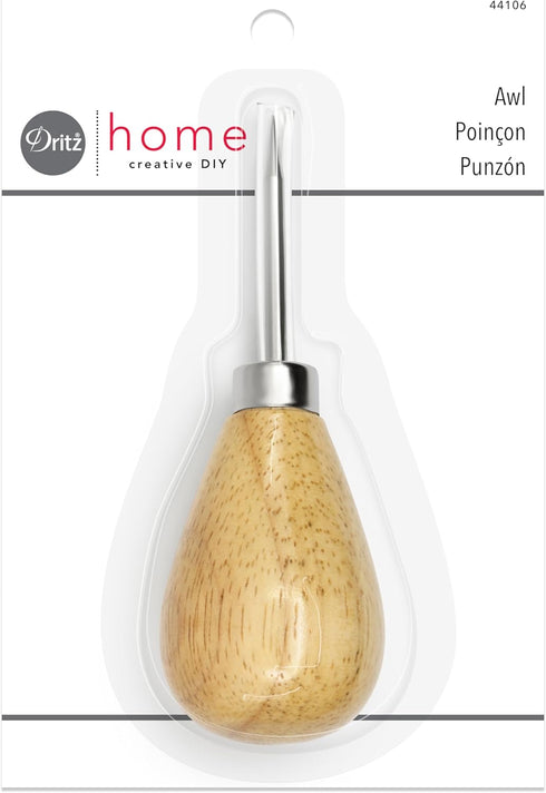 Dritz Home 44106 Awl with Wooden Handle...