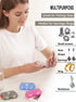 4PS Travel Pill Organizer with 164 Slice Labels?10 Compartments Travel Pill Box Portable Folding Small Pill Case Daily Pill Container Used for Car...