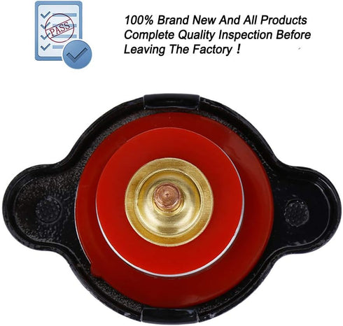 High Pressure Radiator Cap with Temperature Gauge, providing accurate temperature monitoring in real time, Fit for Honda, Kawasaki, Suzuki, Yamaha...