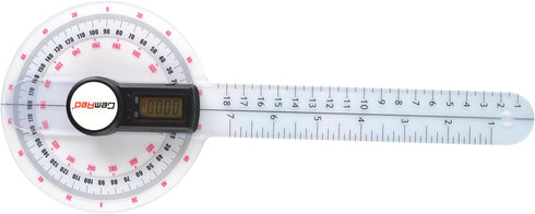 GemRed 12" Digital Goniometer 360 Degree Physical Therapy Plastic Protractor for Joint Range of Motion ROM Measurement...