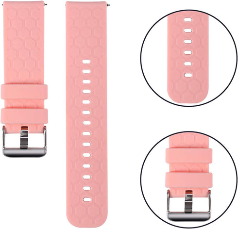 6-Pack Bands Compatible with Garmin Smart Watch Vivoactive 5 Band Stainless Steel Buckle Waterproof Soft Silicone Replacement Band for Garmin Vivo...