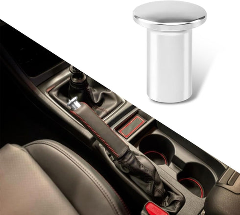 1 PC Car Emergency Brake Knob, Waterproof Metal Smooth Vehicle Turn Spin Button Accessories, Universal Automotive Button Handbrake Cover Replaceme...