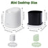 Mini Desktop Trash Can with 90 Trash Bags, Press-Type Countertop Wastebasket with Lid, Small Plastic Garbage Can for Bathroom Bedroom Living Room ...