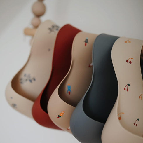 mushie Silicone Baby Bib | Adjustable Fit Waterproof Bibs (Tradewinds)...