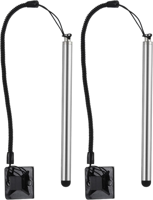 MECCANIXITY 2pcs Stylus Pens for Resistive Touch Screens Resistance Capacitive Stylus Pen for Car Navigation GPS POS, Silver...