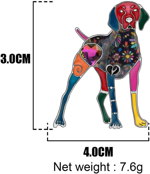 NEWEI Enamel Cute Dog Brooch Pins for Women Girls Hat Jacket Decoration...