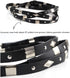 Hat Bands for Cowboy Hats Panama Rancher Hats Fedora Hats Men Women Handmade (Black Silver)...