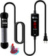 AquaMiracle Upgraded 100W Small Aquarium Heater Fish Tank Heater Turtle Heater Super Mini Aquarium Heater, Dry-Run/Overheating Protection and Memo...
