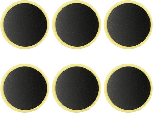 6Pcs Black Tyre Tube Patches No-Glue Tire Repairing Repair Tool Bike Bicycle Inner Tube Patches Bicycle Fix Tool Round Tire Repair Kits...