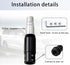 1 PC Shifter Gear Shift Knob Adapter, Aluminum Alloy Converter, Shift Knob Adapter Kit, Suitable for Non-Thread Transmissions (Black)...