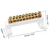 uxcell Terminal Block Connector Bar 10 Positions Single Row High Bridge Design Electric Barrier Bar...