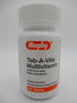 Rugby Tab-A-Vite Multivitamin with Iron and Beta-Carotene Multivitamin/Mineral Supplement - 100 Tablets...