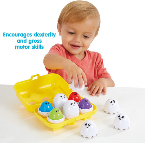 Kidoozie Peek N Peep Eggs - Mentally Stimulating Sorting & Stacking Toy for Ages 1 and Up - A Fun Way to Build Hand-Eye Coordinaton!...