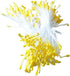 SK Flower Stamens 2 Bundles of 160-180 Stems Pearl Stamens for Scrapbooking Pistil Cake Decoration Craft DIY, 2.17-Inch, Yellow...