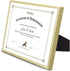 Golden State Art, 8.5x11 Picture Frame Certificate Document Frames with High Definition Real Glass, Wall & Tabletop Degree Frame for 8.5 x 11 Dipl...