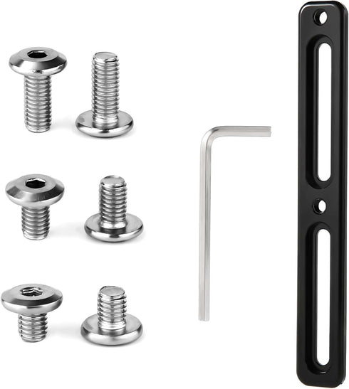 Bike Bottle Cage Adapter with 6pcs Screws and 1 Screwdriver, Adjustable 2-Slot Bike Water Bottle Bracket Adapter Bicycle Bottle Cage Mount Accesso...