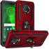 Military Grade Drop Impact for Motorola Moto G6 Case 360 Metal Rotating Ring Kickstand Holder Magnetic Car Mount Armor Heavy Duty Protection Shock...