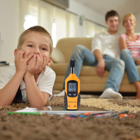 Lancoon Handheld Digital Temperature Humidity Meter, Professional Thermometer Hygrometer with Wet Bulb Dew Point Temperature HVAC Tool for Ambient...