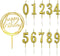 10-Piece Number Birthday Candles - Glitter Cake Toppers for Birthday & Wedding Parties...