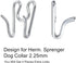 Dog Collar Extra Links Designed for Herm. Sprenger Collar (4 Pack) Steel Chrome Plated Dog Training Collar Links (2.25mm, Silver)...
