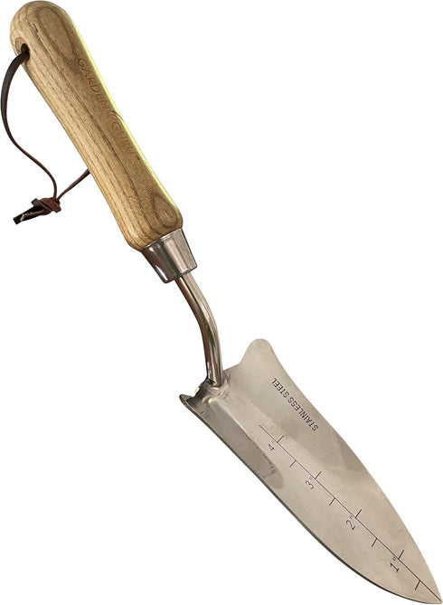 Garden Guru Eco Transplanter Trowel Shovel- 100% Recycled Stainless Steel - Rust Resistant - FSC Certified Wood Ergonomic Handle - Perfect Tool fo...
