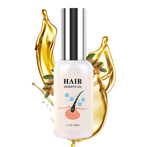 Hair Growth Oil - Rice Water For Hair Growth For Women & Men, Hair Loss Treatments, Serum For Thicker Longer Fuller Healthier Hair, Biotin & Casto...