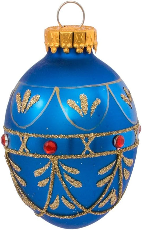 Kurt S. Adler YAMGG0517 Egg Ornament, 45mm, Glass For Christmas...