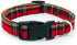 Christmas Plaid Dog Collar, Cute Adjustable Red Collar for Boy and Girl Dogs, Dog Collar with Strong Plastic Buckle - for Small Medium Large Pets,...