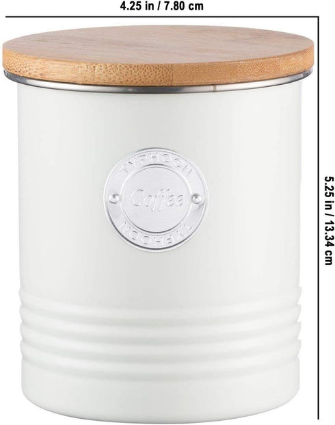 Typhoon Living Collection | 1-Quart Coffee Canister - Cream...