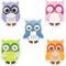 SHIDOW Magnetic Owl Whiteboard, Cute Owl Eraser, Animal Shaped Dry Erase, Chalkboard Erasers with Felt for Classroom Office Home(1Set)...