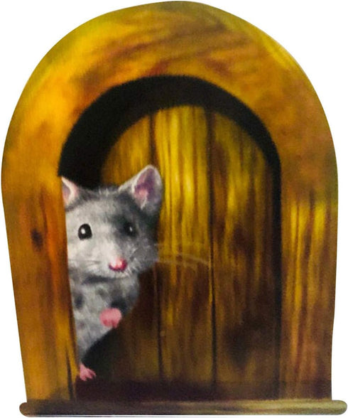 5Pc Interesting Scaredy Mice Mouse Hole 3D Wall Sticker Realistic Decor Decal,Kids Room, Classroom, Home, Bedroom, Bookcase, Mice and Men, Childre...