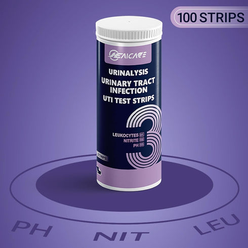 Urinary Tract Infection UTI Test Strips, Home Urine Testing Kit for 3 Parameters including Leukocytes, Nitrite and pH, 100 Count...